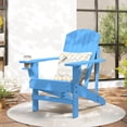 thumbnail image 2 of Outsunny Classic Adirondack Chair with Cup Holder for Backyard Blue, 2 of 10