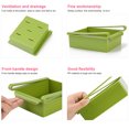 thumbnail image 2 of ziyahi Refrigerator Organizer Drawer Basket Refrigerator Pull-out Drawers Fresh green 1Set, 2 of 6