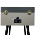 thumbnail image 5 of Arkrocket Discovery 3-Speed Bluetooth Record Player Retro Turntable Built-in Speakers with Legs (Gray), 5 of 5