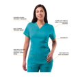 thumbnail image 1 of Adar Uniforms Women's Scrub Set - Enhanced V-Neck Top/Multi Pocket Pants, 1 of 6
