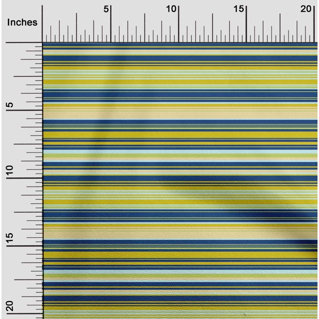 oneOone Cotton Flex Fabric Horizontal Stripe Print Sewing Fabric BTY 40 Inch Wide