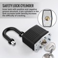 thumbnail image 4 of Keyed Padlock, [2 Keys] Key Padlock Weatherproof Outdoor, Waterproof Lock 40mm Heavy Duty Padlocks Anticut, Laminated Steel For Gym Locker, Garage, Fe, 4 of 5
