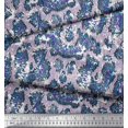 thumbnail image 2 of Soimoi Moss Georgette Fabric Snake Animal Skin Decor Fabric Printed Yard 42 Inch Wide, 2 of 3