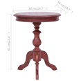 thumbnail image 4 of vidaXL Side Table Brown 50x50x65 cm Solid Mahogany Wood, 4 of 4