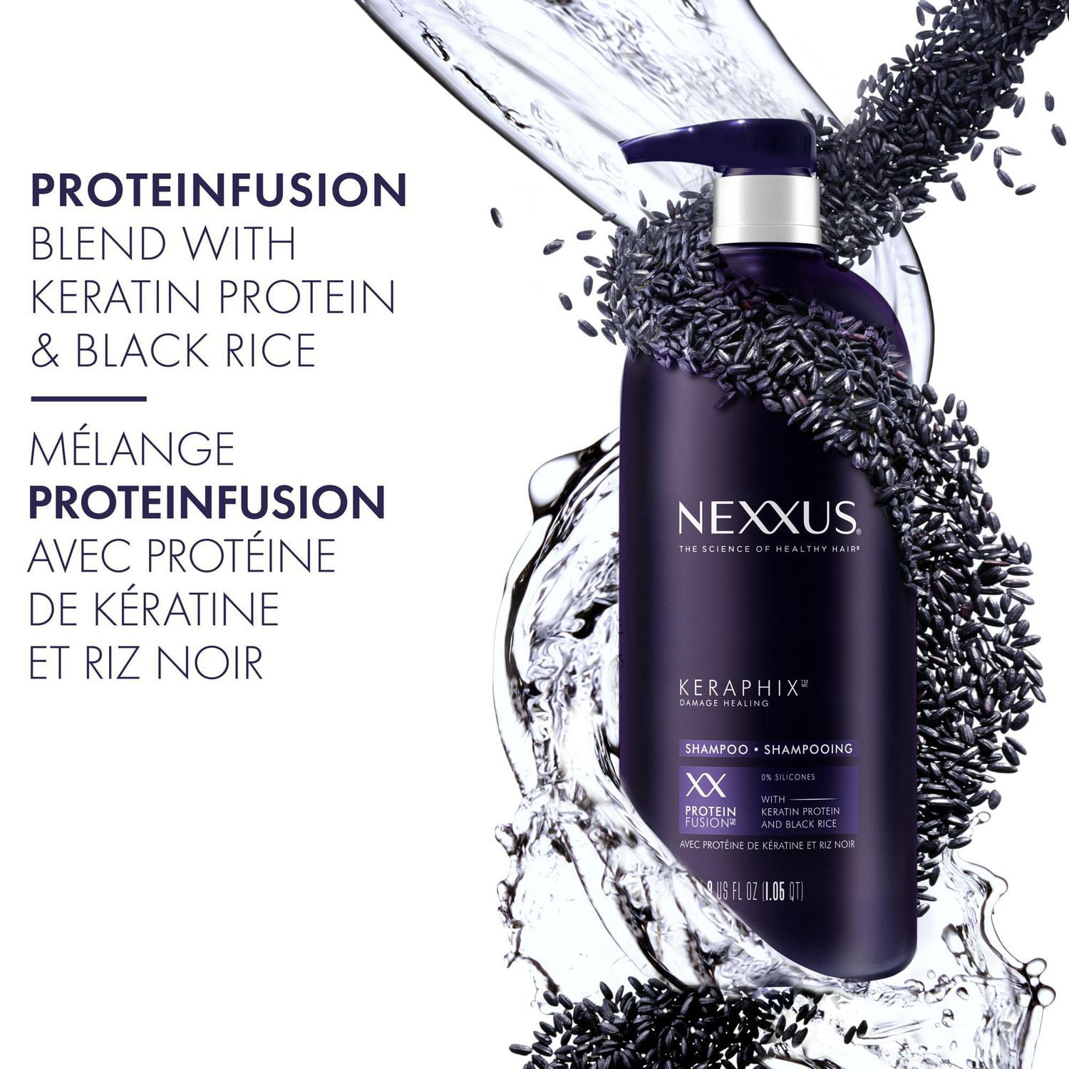 Nexxus Keraphix avec ProteinFusion Shampooing Réparateur