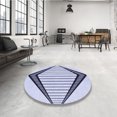thumbnail image 4 of Ahgly Company Tapis d'Intérieur Lavables en Machine Rectangle Bleu Lavande Transitionnel, 8' x 12'', 4 of 7