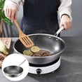 thumbnail image 3 of KAKOWELY Poêle à Frire Poêle Wok Réutilisable Poêle Wok Multifonction Poêle Wok à Frire avec Poignée Fourniture pour la Maison20.47"X12.4"X3.35 Pouces, 3 of 5
