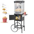 thumbnail image 1 of VEVOR Popcorn Machine with Cart, 8oz Stainless Steel Kettle, 800W Commercial Popcorn Maker, 48 Cups per Batch Theater Style Popper, 1 of 9