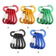 thumbnail image 3 of relayinert 5pcs Stainless Steel Large Carabiner Clips With High Tensile Strength Durable And Functional Shiny golden, 3 of 6