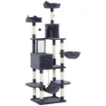 thumbnail image 1 of 81" Large Cat Tree w/ Scratching Posts, Condos, Beds, Hammocks, Jumping Platforms, Toy Balls, Rope Cat Toy, Dark Grey, 1 of 6