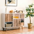 thumbnail image 2 of Gymax Buffet Bahut Armoire de Rangement avec Compartiments de Rangement Buffet Meuble Télé Café, 2 of 10