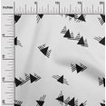 thumbnail image 2 of oneOone Georgette Viscose Black Fabric Geometrical Sewing Craft Projects Fabric Prints By Yard 42 Inch Wide, 2 of 4