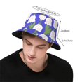 thumbnail image 5 of ZICANCN Bucket Hat -Plower Coloring Pattern Unisex Print Double-Side-Wear Bucket Hat for Fishing Beach Outdoor, 5 of 5