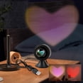 thumbnail image 4 of TOUMENY Valentine's Day Projection Lamp, Heart Pattern LED Desk Light for Bedroom Decor, Wall Ceiling Courtyard Decorative Illumination, 4 of 6