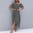 thumbnail image 2 of Ketyyh-chn99 Robes pour Femmes Grande Taille Décontractées de Plage, Combinaisons, Manches à Volants, Shorts, Robe Courte Noire, TG, 2 of 5