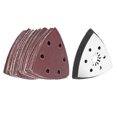 thumbnail image 1 of Oscillating Sanding Paper,61pcs 90mm 6 Holes Triangle Sanding Pad Sanding Pad Built to Last, 1 of 8