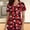 Red 6, variant on EQWLJWE Christmas Scrub Tops Women Plus Size Snowflake and Fruit Printing V-Neck Short Sleeved Nurse Scrubs Uniform Work Clothes with Two Pocket Cute Christmas Scrub Top