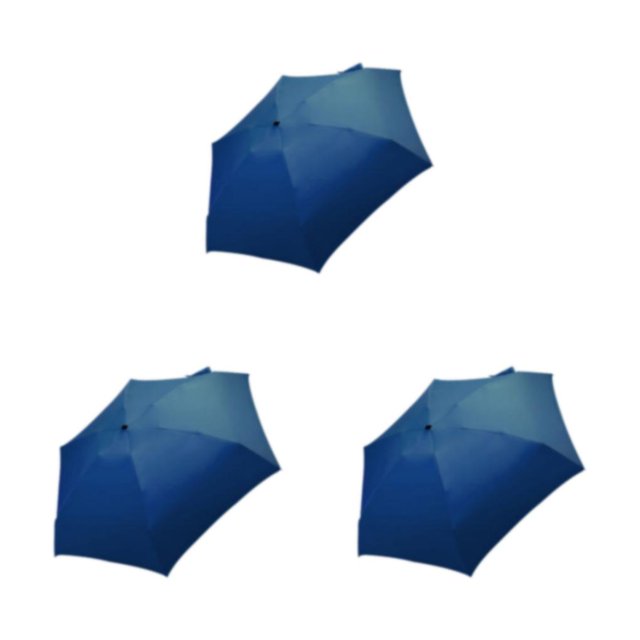 Decodeary Stay Dry In Style Rainproof Umbrellas With Breathable Fabric For Fashionable navy blue 3Set