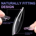 thumbnail image 3 of Almond Short Nail Tips-Tips For Gel Nails, Full Cover Nail Tips, Pre-Shaped Semi-Matt Tips Nails Gelly Nail Tips-360 Pieces 10-Sizes, 4 Pieces Nail Glue, 3 of 7