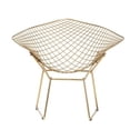 thumbnail image 3 of Plata Import Gold/White Diamond Bertoia Chair, 3 of 3