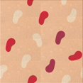 thumbnail image 1 of Ahgly Company Tapis d'Intérieur Lavable en Machine Carré Transitionnel Orange Pastel, 5 Pieds Carré, 1 of 7