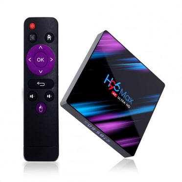 H96 Max-3318 Boîtier TV HD 4k Android Wi-Fi Décodeur Quadricœur 64 Bits Cortex-a53 10/100 Standard Rj-45 Boîtier TV Prise UK