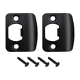 thumbnail image 4 of simhoa 2Pcs Door Strike Plates Accessories D Shaped Professional for Interior Doors Round Corner, 4 of 8