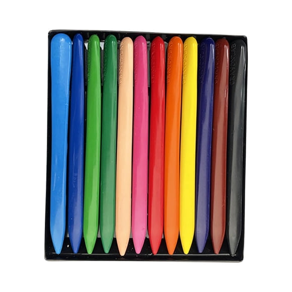 Agiferg Triangular Plastic Crayon Children's Crayon Not Dirty Hands Safe Washable Toddler Painting Brush Baby Graffiti Pen