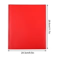 thumbnail image 4 of Red Plastic Folder With Pockets Letter Size File Folder Document Organizer For Office School Supplies Heavy Duty Portfolio With Card Slot, 4 of 5