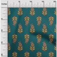 thumbnail image 1 of oneOone Cotton Silk Fabric Leaves & Paisley Block Print Sewing Fabric BTY 42 Inch Wide, 1 of 4