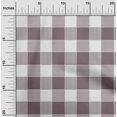 thumbnail image 1 of oneOone Silk Tabby Dusty Brown Fabric Gingham Check Craft Projects Decor Fabric Printed By The Yard 42 Inches Wide, 1 of 4