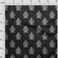 thumbnail image 2 of oneOone Viscose Jersey Fabric Leaves & Tree Block Print Sewing Fabric BTY 60 Inch Wide, 2 of 5