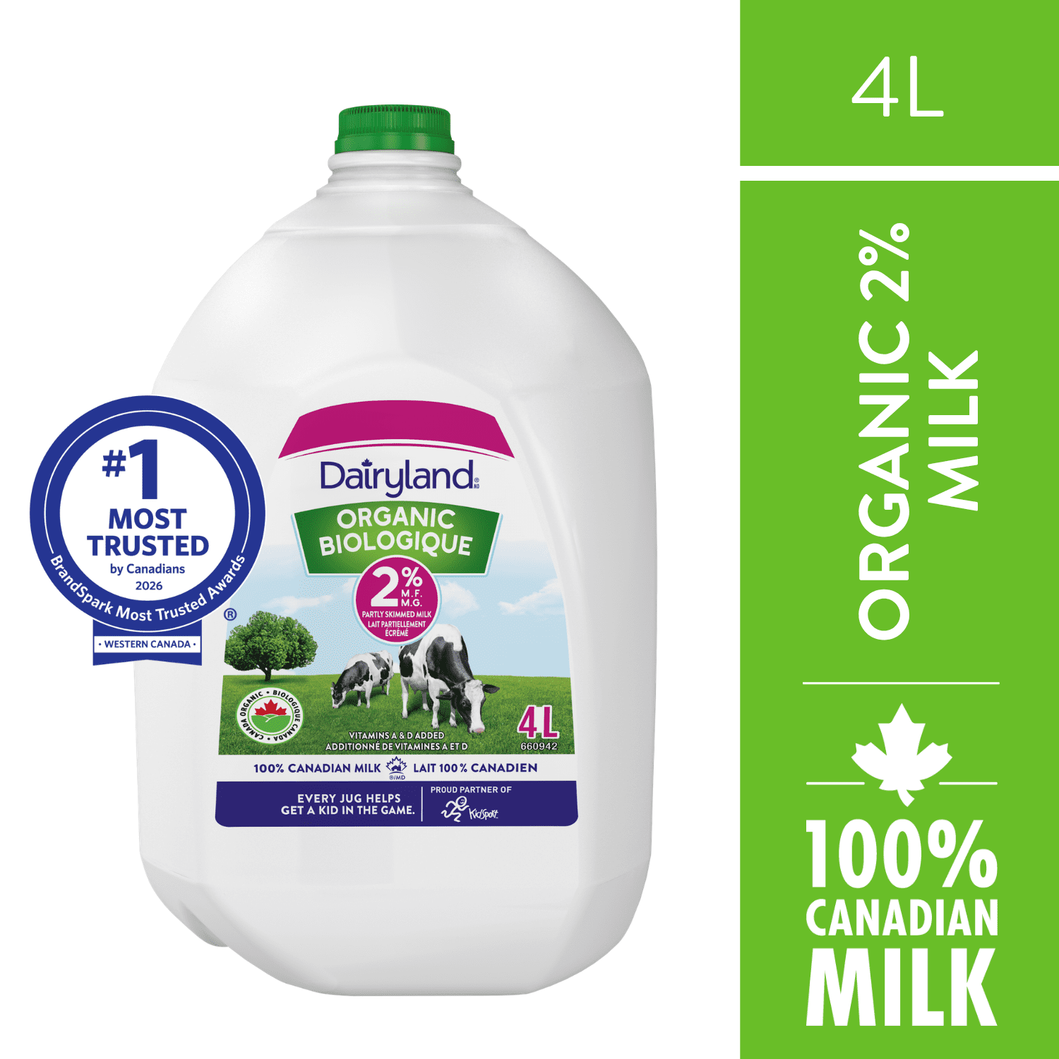 Dairyland 2% Organic Milk