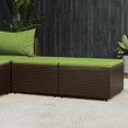 thumbnail image 4 of vidaXL Mobilier de Patio Pouf Repose-Pieds d'Extérieur avec Coussins en Rotin Poly, 4 of 6