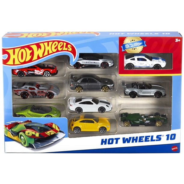 Hot Wheels 1:64 Scale 10-Pack Cars - Styles May Vary - Walmart.ca