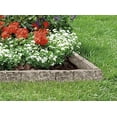 thumbnail image 3 of Suncast Interlocking Border Edging - Stone -Like Poly Construction for Garden, Lawn, and Landscape Edging - Water Resistant Border for Containing Trees, Flower Beds and Walkways - Light Taupe -Gray, 3 of 3