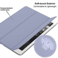 thumbnail image 4 of DuraSafe Cases iPad PRO 12.9 Inch 4th [ Pro 12.9 4 Generation 2020 ] MY3K2LL/A MY3J2LL/A MY2H2LL/A MY2J2LL/A TriFold PC Lightweight Smart PU Leather Protective Hard Back Cover - Gray, 4 of 4