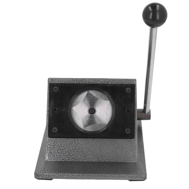 Button Maker Machine, Button Press Badge Maker Machine Die Cutter Badge Button Maker for Paper Leather PVC Cards