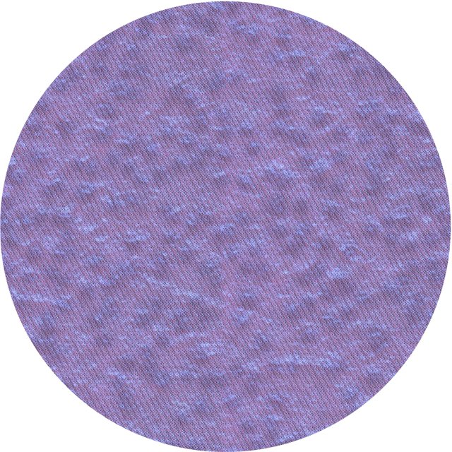 Ahgly Company Tapis de Zone Rond d'Intérieur Lavable à la Machine, Transitionnel, Violet Mimosa Violet, 3 Pieds Rond