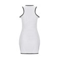 thumbnail image 4 of Ketyyh-chn99 Robes Midi pour Femmes Jupes pour Femmes Vêtements Robe d'Été Manche à Volants Ample Fluide Plissée Robe Mini Blanc,P, 4 of 4