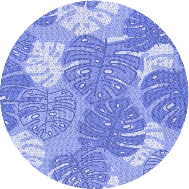 Ahgly Company Tapis d'Intérieur Lavable en Machine Carré Bleu Ruban Bleu, 3 Pieds Carré
