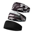 thumbnail image 1 of 3 Pcs Bandeaux Bandeaux de Sueur Femmes Hommes Bandeaux pour Sports Entraînement Exercice Cyclisme Randonnée Tennis Basketball, 1 of 7
