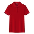 thumbnail image 1 of Timegard Hauts d'Été pour Femmes Grande Taille à Manches Courtes Chemise Boutonnée à Col Chic Décontractée Ample Hauts, 1 of 2