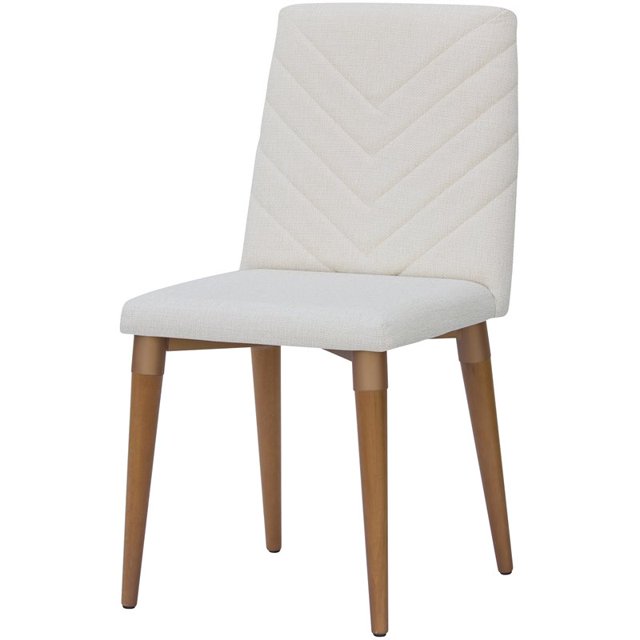 Manhattan Comfort Utopie Chaise Dinatoire Rembourrée Beige