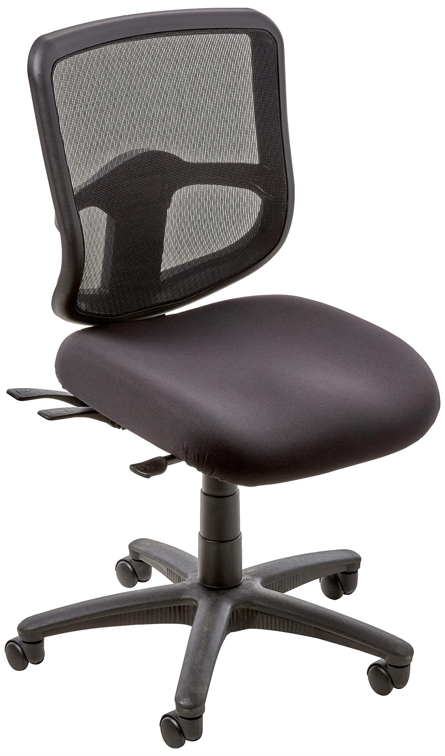 Ergonomic Task Office Chair with ProGrid Back in Coal Black Fabric