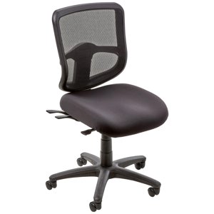 Tâche ergonomique Office Président avec ProGrid Retour en tissu noir charbon