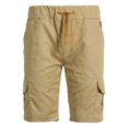 thumbnail image 1 of Men‘s Cargo Sports Short Pants Casual Slim Fit Solid Drawstring Elastic Waist Shorts With Pockets, 1 of 6