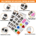 thumbnail image 2 of Creative Beginning Wooden Preschool Puzzle for Kids Ages 3-5 with Tracers & Chalkboard Base, ABC Learning, Number, Shape and Colour Matching Game Educational Toy, 2 of 10