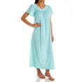 thumbnail image 1 of Women's Shadowline 32280 Petals 53 Inch Gown (SeaFoam 1X), 1 of 4