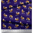 thumbnail image 3 of Soimoi Blue Poly Georgette Fabric Waves & Fish Ocean Print Fabric by Yard 42 Inch Wide, 3 of 3